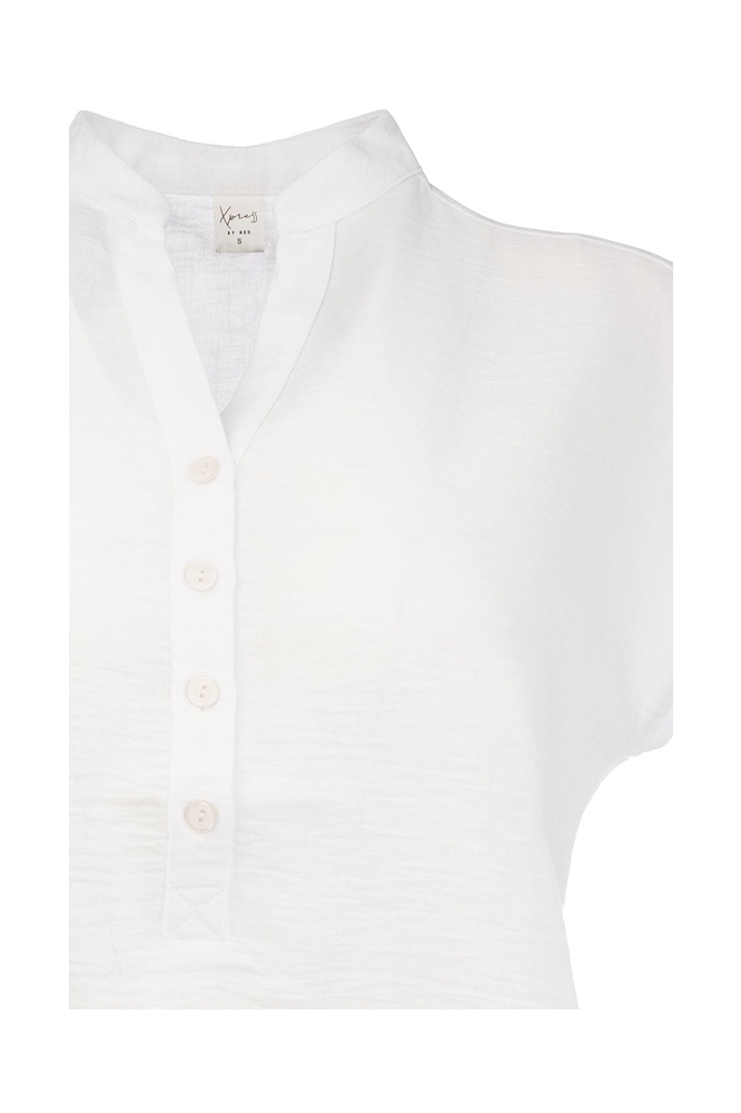 LUCIE SL WASHED CRINCLE WOVEN 25S4 U287 02 00 optical white